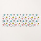 Atoom Retro Starburst Patroon Yogamat (Voorkant (horizontaal))