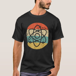 Atoom Retro Stijl Wetenschap T-shirt