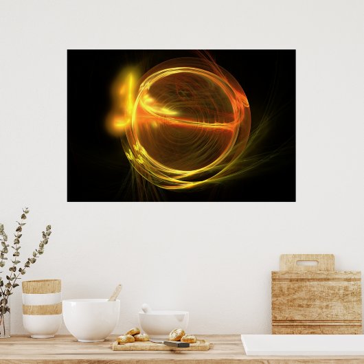 atoom-splitsing poster (Keuken)