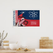 Atoom Symbool Sovjet-Unie Midden-Eeuwse Luciferdoo Poster (Keuken)