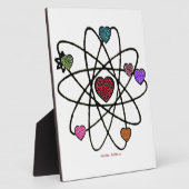 Atoom Valentijn Luipaardprint Harten Fotoplaat (Zijkant)