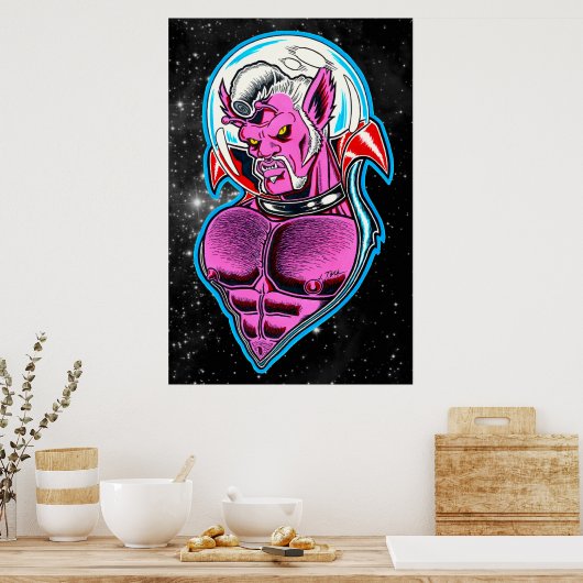 Atoom Weerwolf Poster (Keuken)