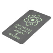 atoomalkboard Save the Date Magnet, Green Magneet (Linkerzijde)