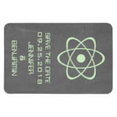 atoomalkboard Save the Date Magnet, Green Magneet (Horizontaal)