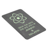 atoomalkboard Save the Date Magnet, Green Magneet (Rechterzijde)