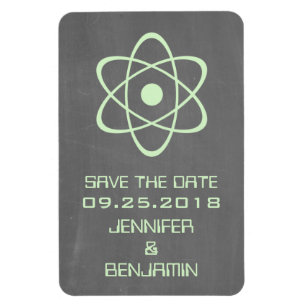 atoomalkboard Save the Date Magnet, Green Magneet
