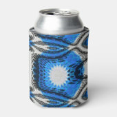 atoomblauw blikjeskoeler (Blikje Voorkant)
