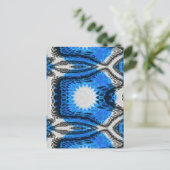 atoomblauw briefkaart (Staand voorkant)