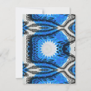 atoomblauw briefkaart