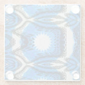 atoomblauw glazen onderzetter (Achterkant)