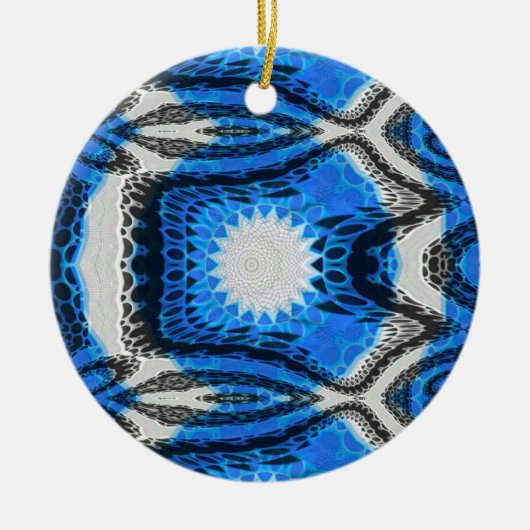 atoomblauw keramisch ornament (Voorkant)