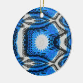 atoomblauw keramisch ornament (Links)