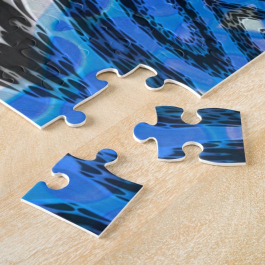 atoomblauw legpuzzel (Zijkant)