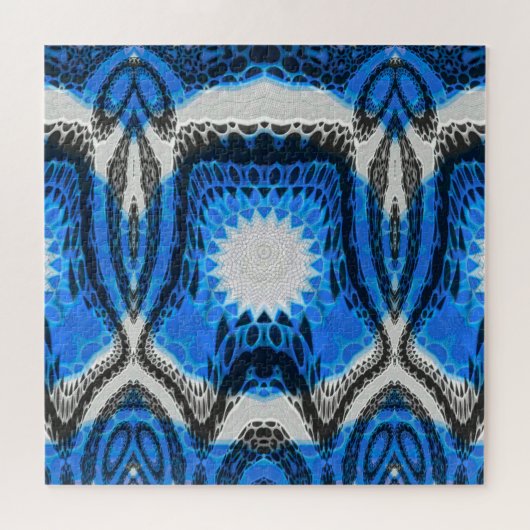 atoomblauw legpuzzel (Horizontaal)