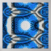 atoomblauw poster (Voorkant)