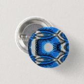 atoomblauw ronde button 3,2 cm (Voorkant /achterkant)
