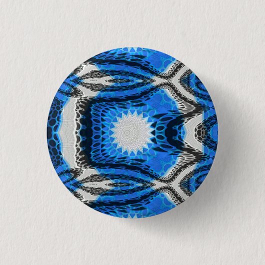 atoomblauw ronde button 3,2 cm (Voorkant)
