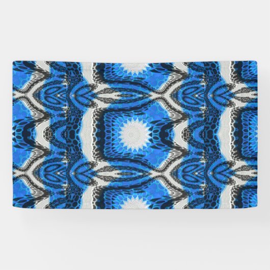 atoomblauw spandoek (Horizontaal)