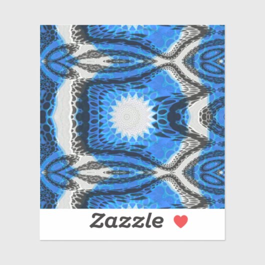 atoomblauw sticker (Vel)