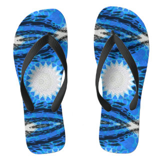 atoomblauw teenslippers
