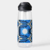 atoomblauw waterfles (Achterkant)