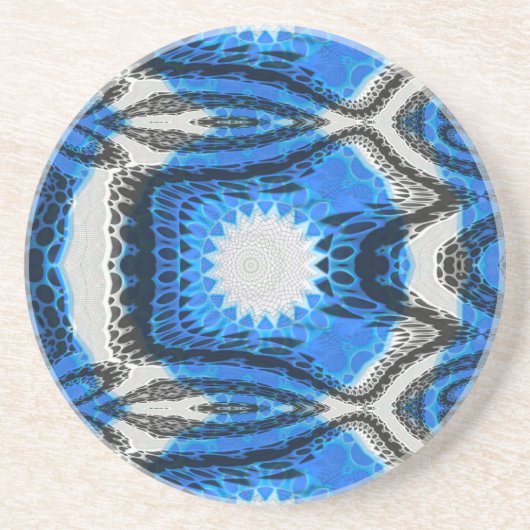atoomblauw zandsteen onderzetter (Voorkant)