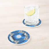 atoomblauw zandsteen onderzetter (Zijkant)