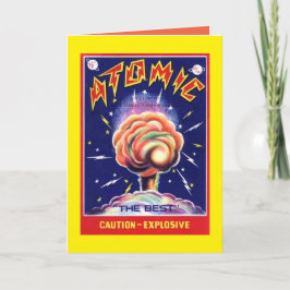 atoombom-explosief leeg Wenskaart Kaart