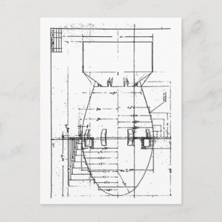atoombom met vetMan Briefkaart
