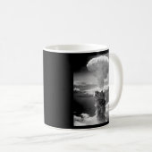 atoombom nucleaire wolk tegen kernproeven koffiemok (Voorkant rechts)