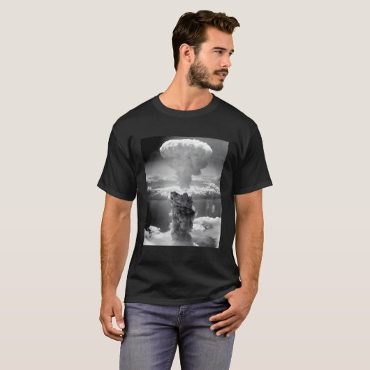 atoombom nucleaire wolk tegen kernproeven t-shirt (Voorkant volledig)