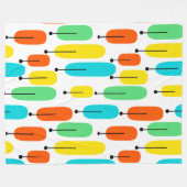 atoombomen fleece deken (Voorkant (Horizontaal))