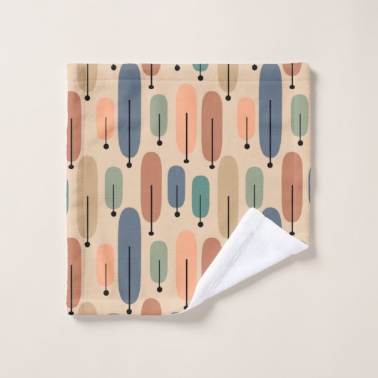 atoombomen Retro Bad Handdoek (Wasdoekje)