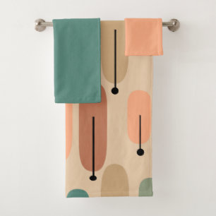 atoombomen Retro Bath-handdoekset Bad Handdoek