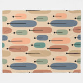 atoombomen Retro Fleece Deken (Voorkant (Horizontaal))