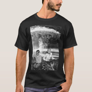 Atoombomwolk Nucleaire Oorlog Retro Vintage Milita T-shirt