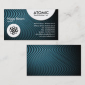 atoomcirkels - Blauwe elektrische pool 01 Visitekaartje (Voorkant / Achterkant)