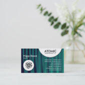 Atoomcirkels - Draperie 03 Visitekaartje (Staand voorkant)