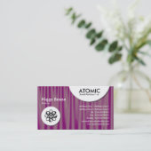 atoomcirkels - Drapery 06 Visitekaartje (Staand voorkant)