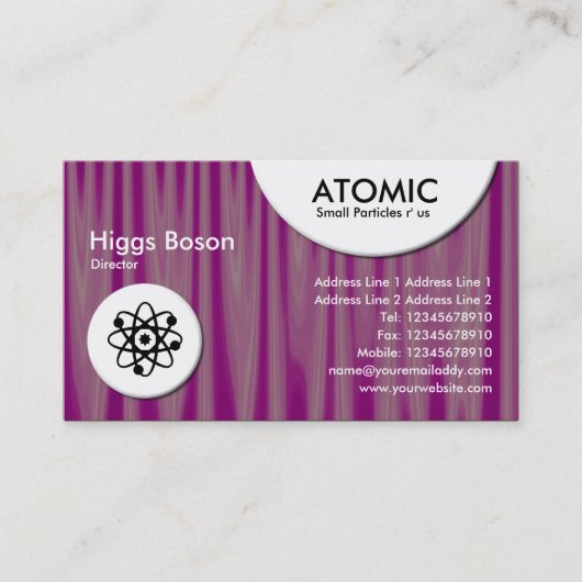 atoomcirkels - Drapery 06 Visitekaartje (Voorkant)