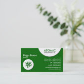 atoomcirkels - Groen gras (006600) Visitekaartje (Staand voorkant)