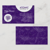 atoomcirkels - Violet Dandylion Textuur Visitekaartje (Voorkant / Achterkant)