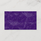 atoomcirkels - Violet Dandylion Textuur Visitekaartje (Achterkant)