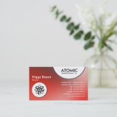 atoomcirkels - Zachte gradiënten Visitekaartje (Staand voorkant)