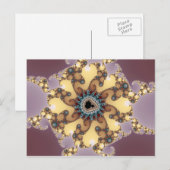 Atoomdeeltjes - Fractal Briefkaart (Voorkant / Achterkant)