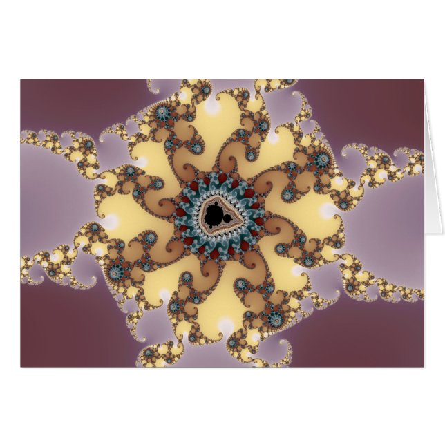 atoomdeeltjes - fractale Kaart (Voorkant Horizontaal)