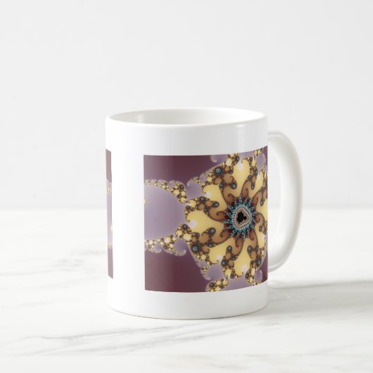 atoomdeeltjes - fractale Mok (Voorkant rechts)