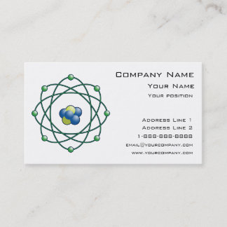 atoomdeeltjes visitekaartje