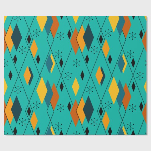 Atoomdiamanten Cadeaupapier (Vlak)