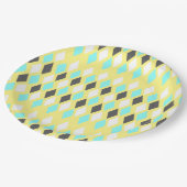 atoomdiamanten uit de middeleeuwen op geel papieren bordje (Gekanteld)